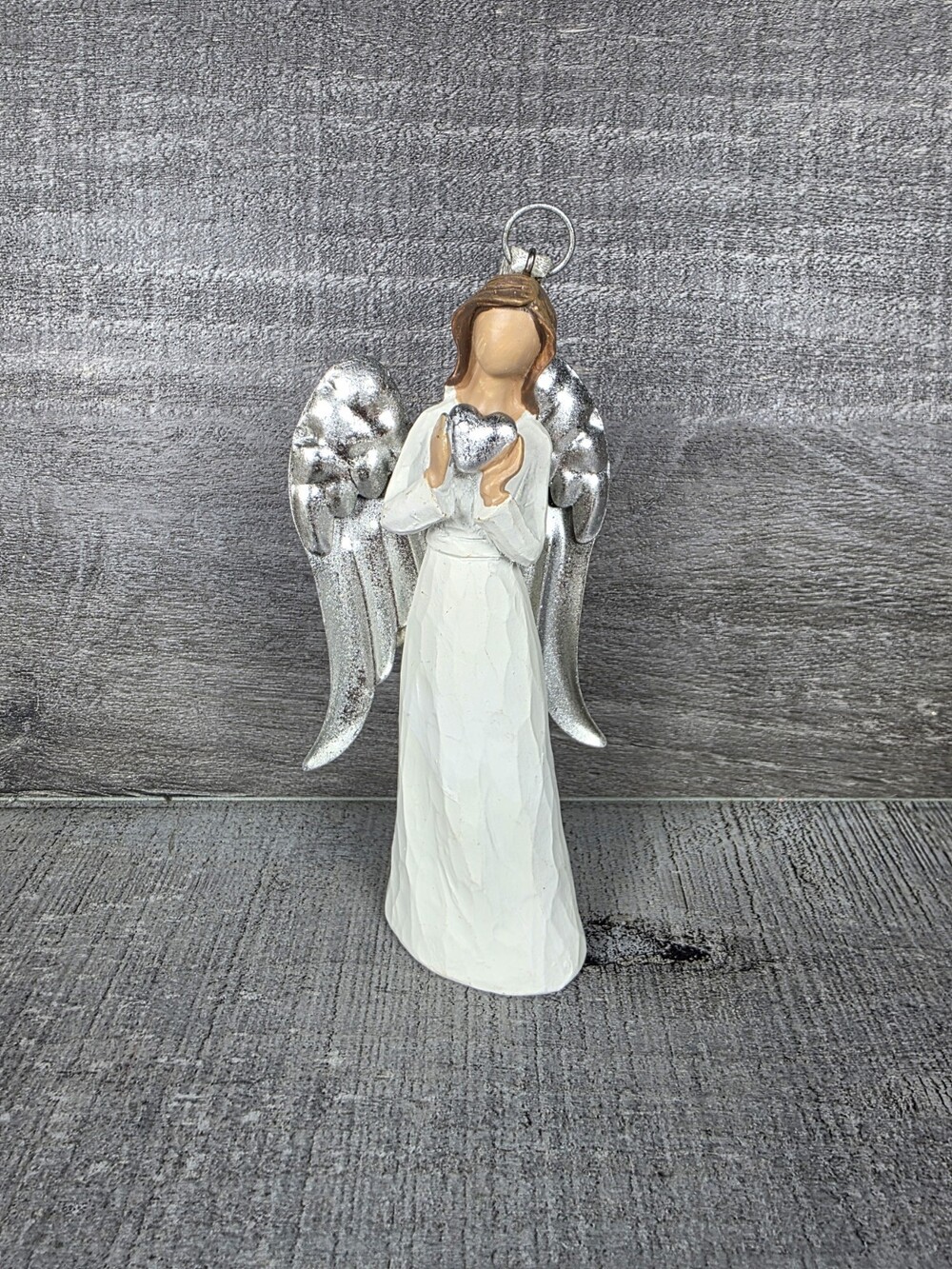 Adler Square Love Angel Ornament Holding Heart Christmas Figure Decor g77h5